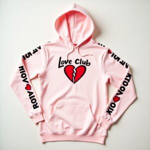 Pink “Love Club” Hoodie with XOXO Print – Yarn Enterprises