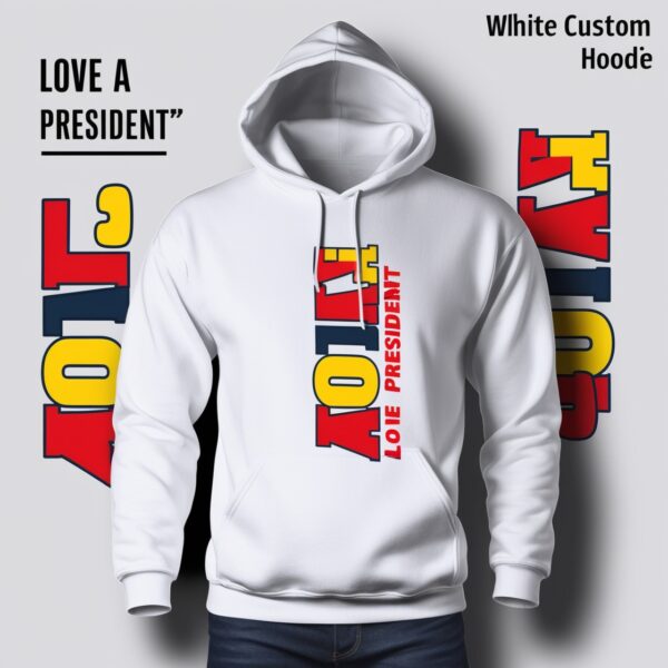 Premium White Pullover Hoodie – Unisex, Soft Cotton, Plain Front - Image 4