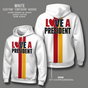 Premium White Pullover Hoodie – Unisex, Soft Cotton, Plain Front